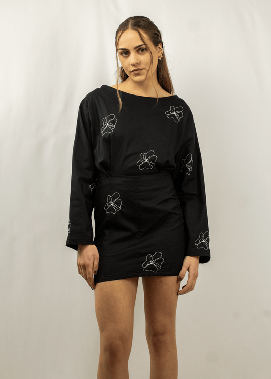 Vestido Bordado Flor